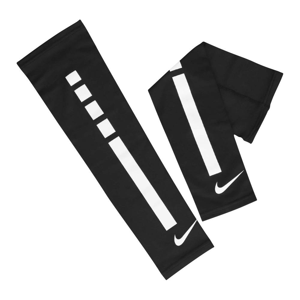 NIKE PRO ELITE 臂套 2.0 單裝入 健身 訓練 戶外運動 簡約 透氣 防曬 抗紫外線 人體工學 黑 白-細節圖4