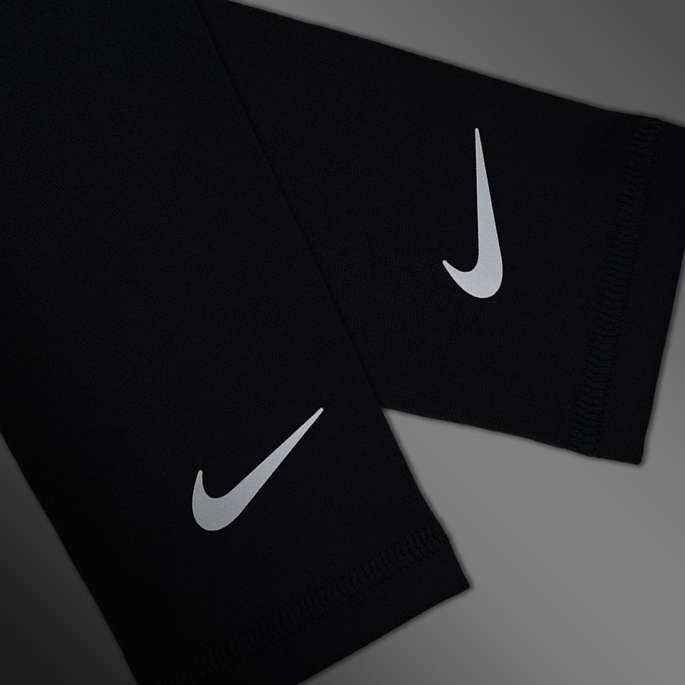 NIKE 輕量跑步臂套2.0 護臂套 袖套 路跑 戶外運動 素色 簡約 防曬 反光 吸濕 排汗 快乾 透氣 黑 白 亮綠-細節圖5