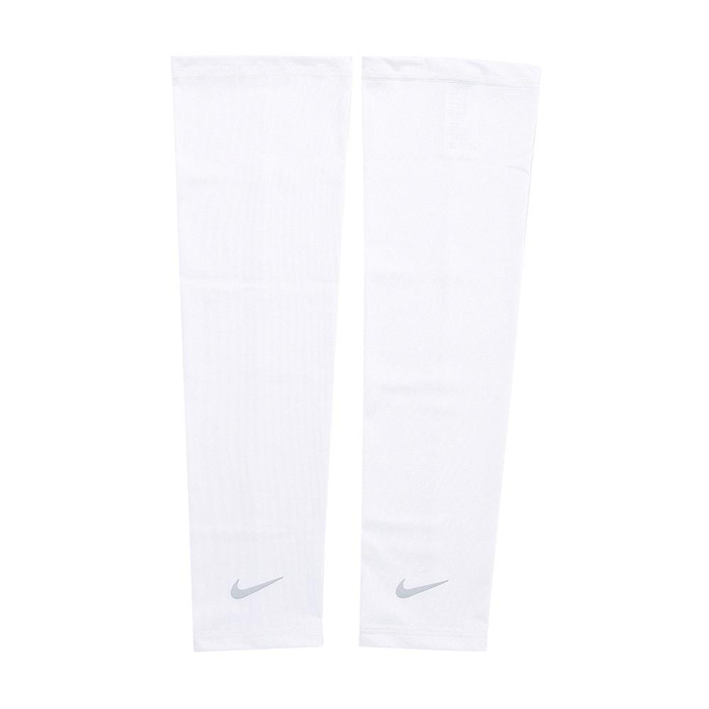 NIKE 輕量跑步臂套2.0 護臂套 袖套 路跑 戶外運動 素色 簡約 防曬 反光 吸濕 排汗 快乾 透氣 黑 白 亮綠-細節圖7