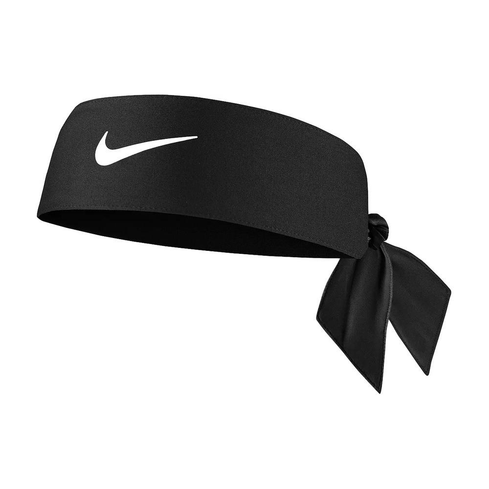 NIKE DRI-FIT FURY CLASSIC 綁帶式頭帶 止汗髮帶 運動 吸汗 乾爽 透氣 彈性 貼合 黑 深藍-細節圖2