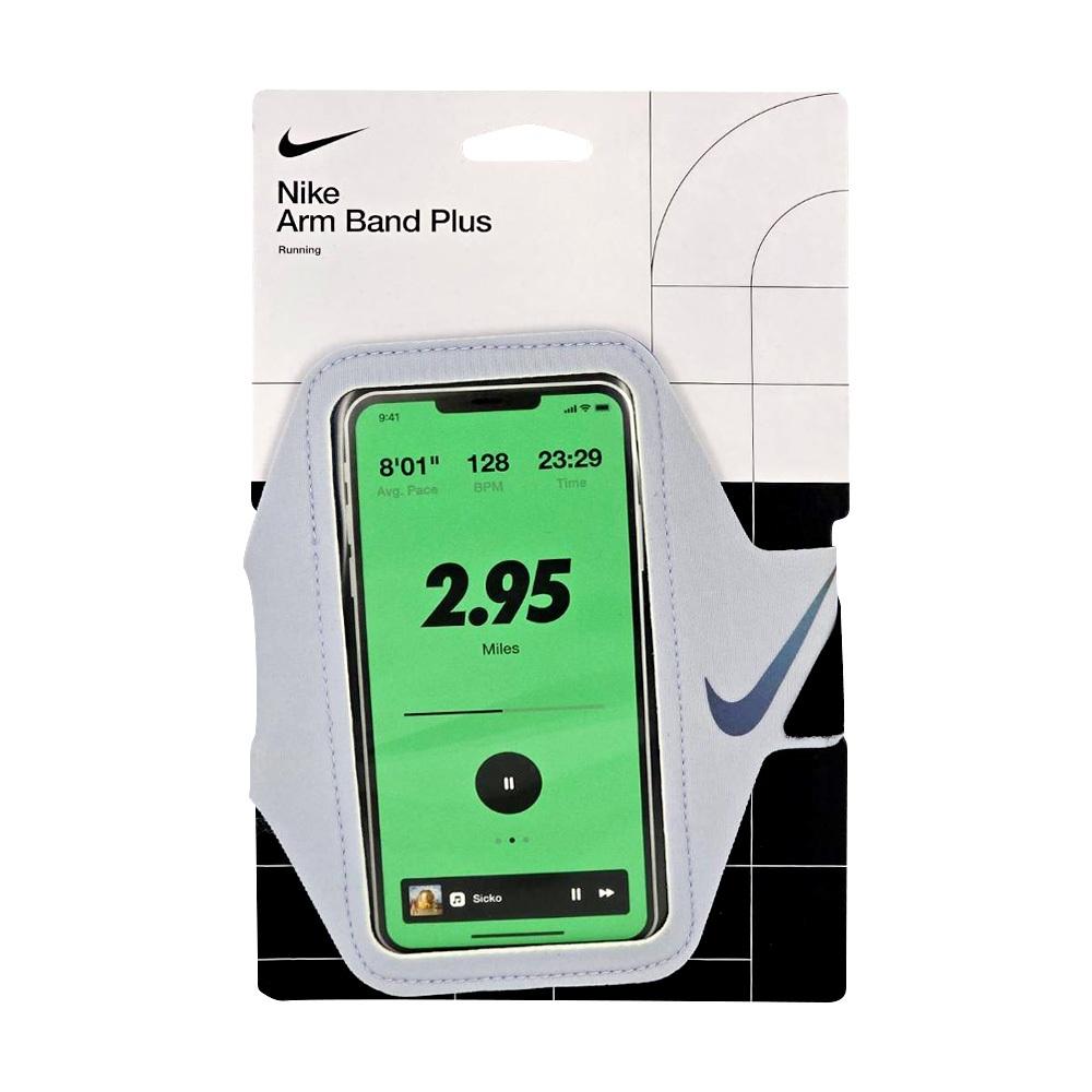 NIKE 輕便手機臂套 PLUS 手機臂包 觸控手機包 運動手機包 臂套包 運動 跑步 可調式 輕量 螢幕觸控 黑 灰-細節圖8