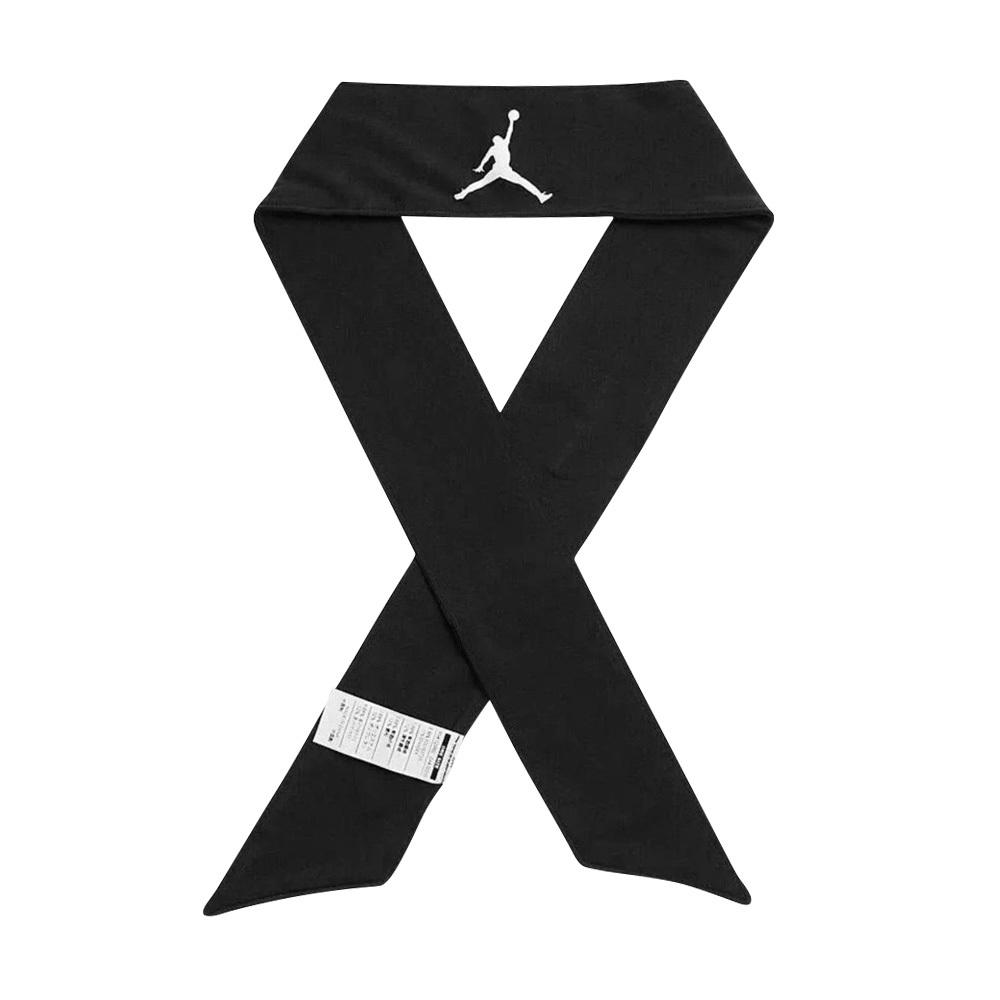 NIKE JORDAN DRI-FIT 單色綁帶式頭帶 運動頭帶 止汗髮帶 健身 跑步 運動 吸汗 乾爽 彈性 黑 白-細節圖3