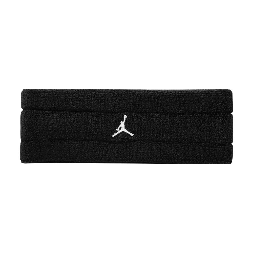 NIKE JORDAN M TERRY 頭帶 運動頭帶 止汗髮帶 健身 訓練 戶外 運動 吸濕 排汗 乾爽 彈性 黑-細節圖2