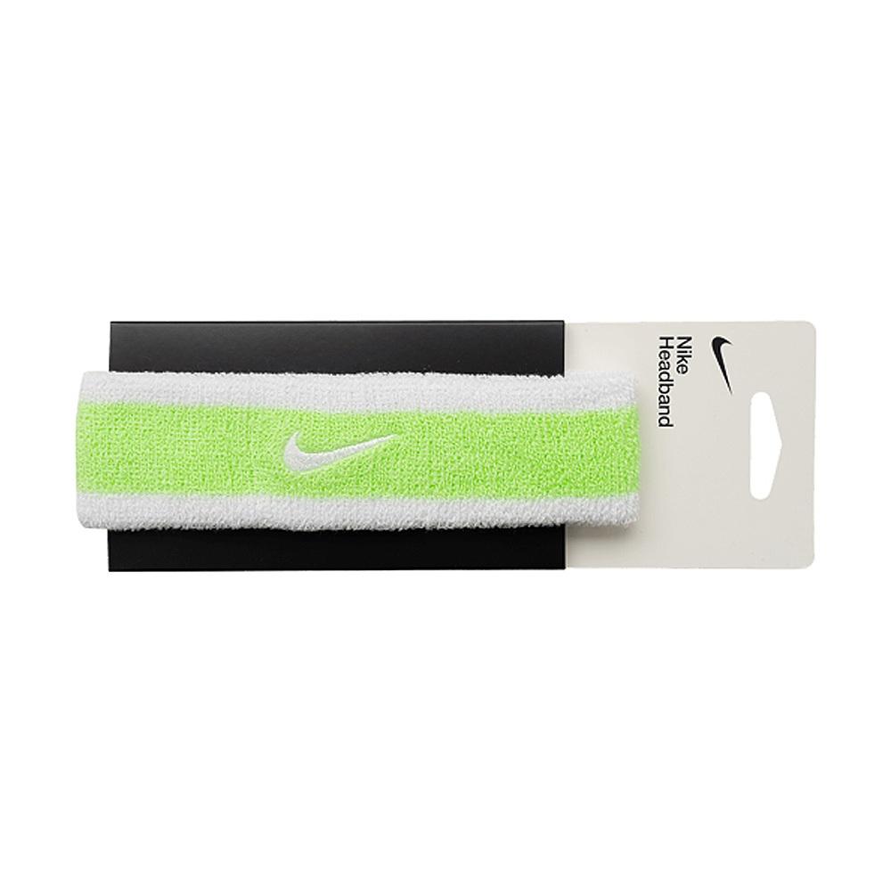 NIKE SWOOSH 頭帶 止汗髮帶 健身 訓練 跑步 籃球 運動 時尚 吸汗 乾爽 透氣 彈性 柔軟 舒適 白綠-細節圖3