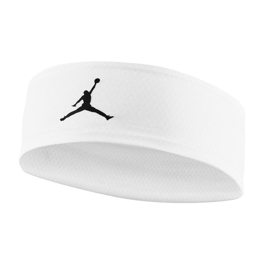 NIKE JORDAN SPORT 運動頭帶/AOP 止汗髮帶 健身 訓練 吸汗 乾爽 透氣 彈性 止滑 黑 白 紅-細節圖5