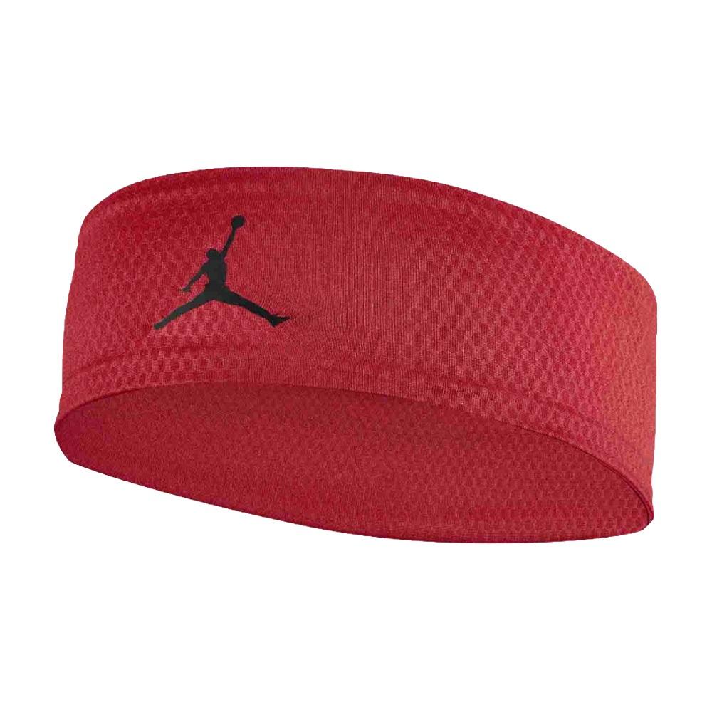NIKE JORDAN SPORT 運動頭帶/AOP 止汗髮帶 健身 訓練 吸汗 乾爽 透氣 彈性 止滑 黑 白 紅-細節圖8