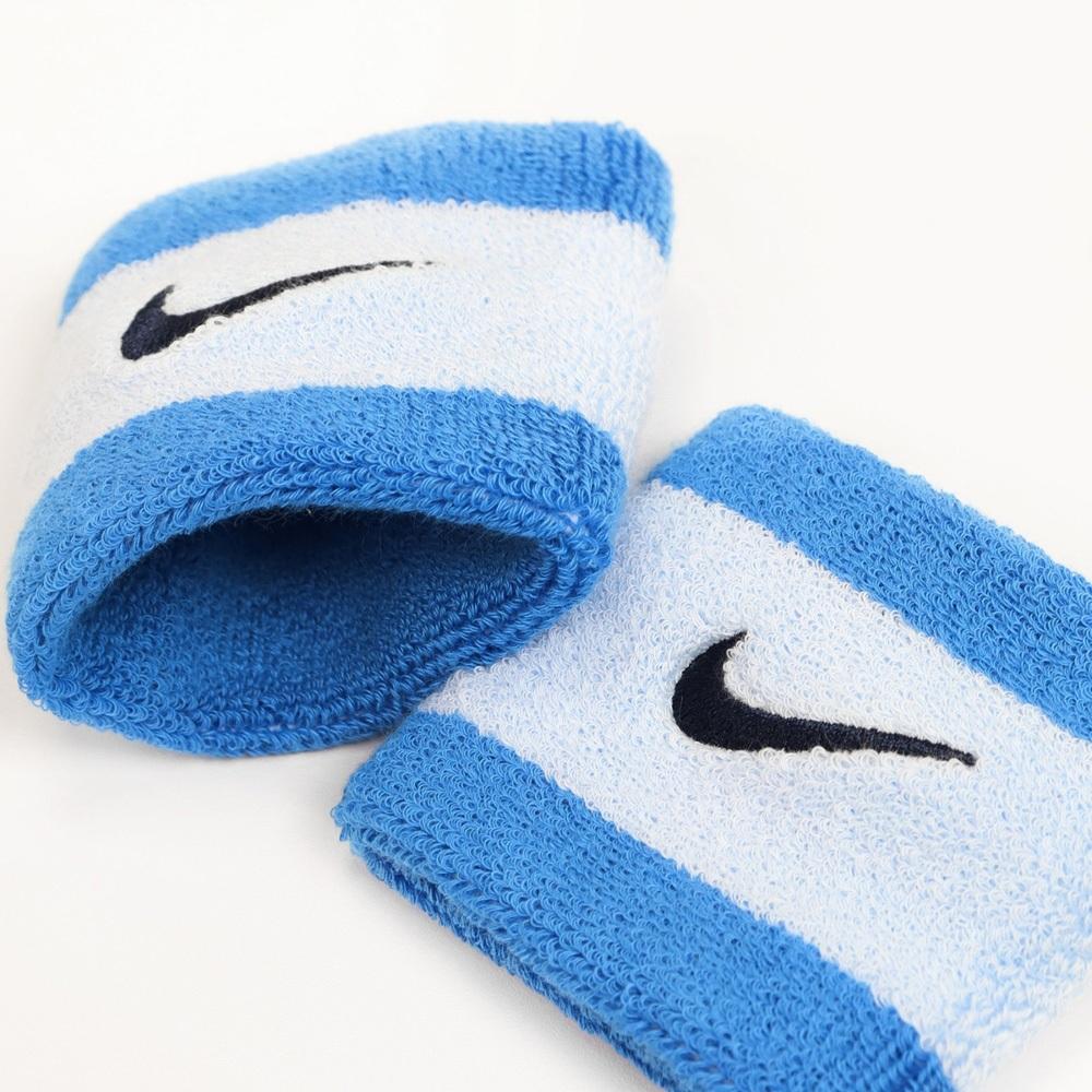 NIKE SWOOSH 腕帶 護腕 健身 訓練 慢跑 戶外 運動 簡約 素色 吸汗 乾爽 透氣 彈性 柔軟 舒適 天空藍-細節圖5