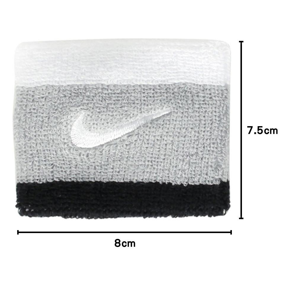 NIKE SWOOSH 腕帶 護腕 健身 訓練 跑步 慢跑 戶外 運動 簡約 素色 吸汗 乾爽 透氣 彈性 柔軟 灰黑白-細節圖3