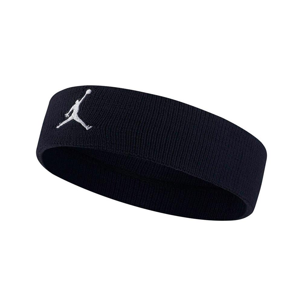 NIKE JORDAN DRI-FIT 單色頭帶 戶外 運動 止汗髮帶 飛人喬丹 簡約 排汗 乾爽 透氣 彈性 黑 白-細節圖2