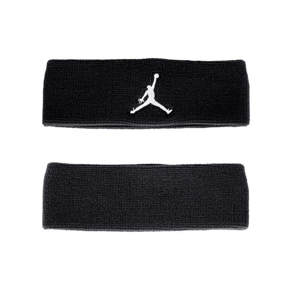 NIKE JORDAN DRI-FIT 單色頭帶 戶外 運動 止汗髮帶 飛人喬丹 簡約 排汗 乾爽 透氣 彈性 黑 白-細節圖3