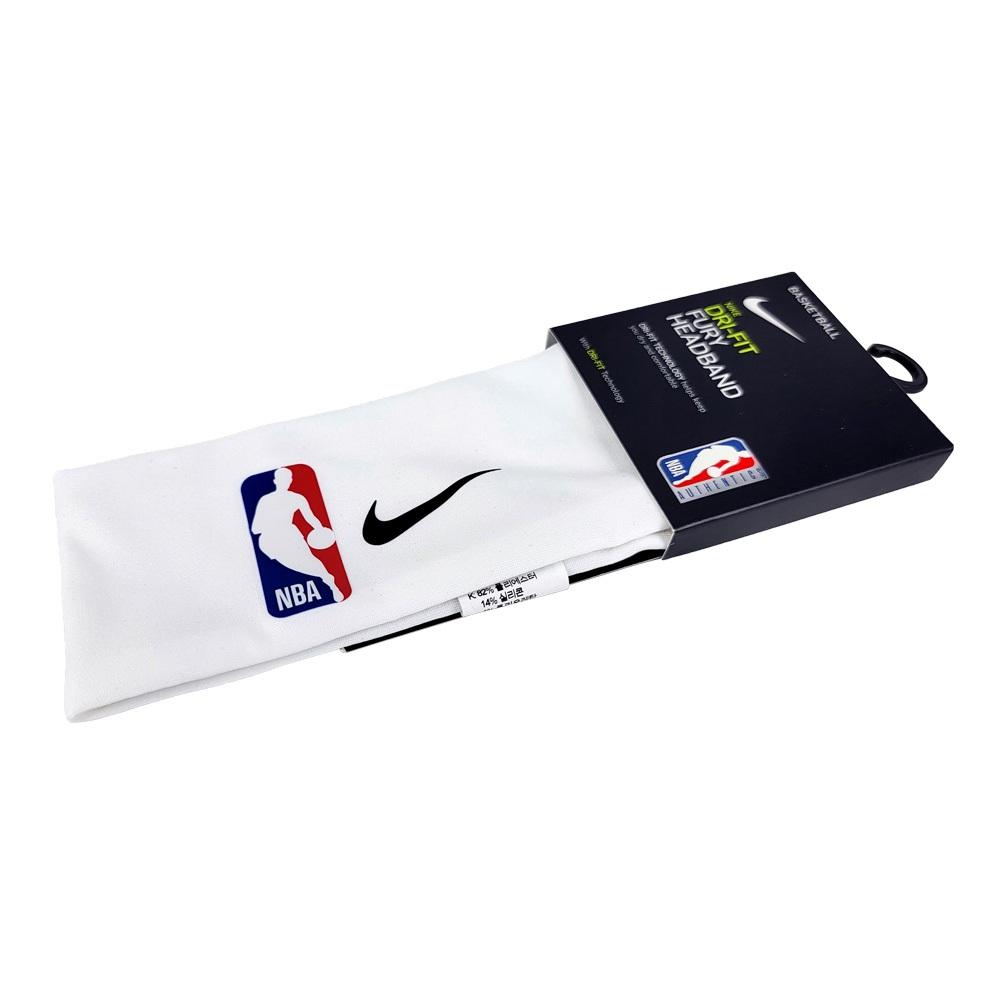 NIKE FURY HEADBAND 2.0 NBA頭帶 止汗髮帶 訓練 戶外運動 吸汗 乾爽 透氣 彈性 防滑 白 黑-細節圖3