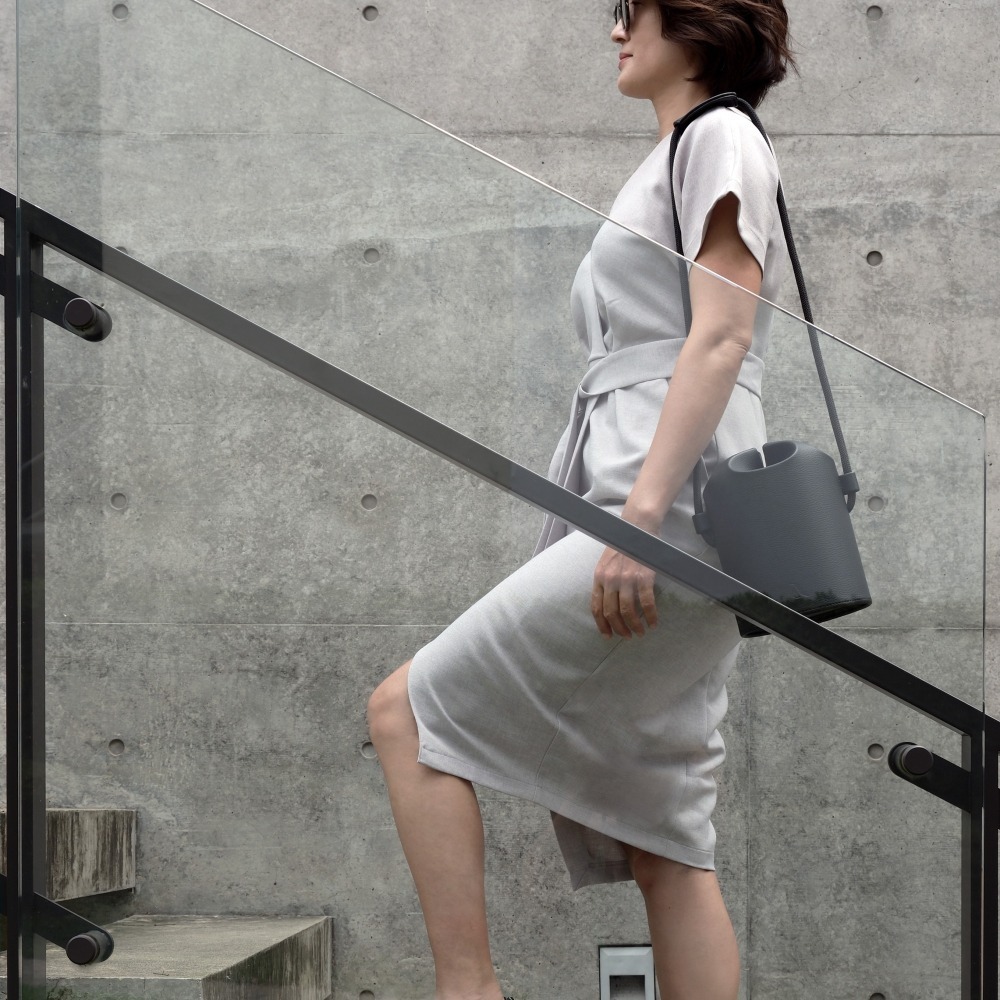 【Aura稜光】BLOSSOM摺紙皮包 | 全手工素食皮革製作、圓筒包、側背包、摺紙包-細節圖6