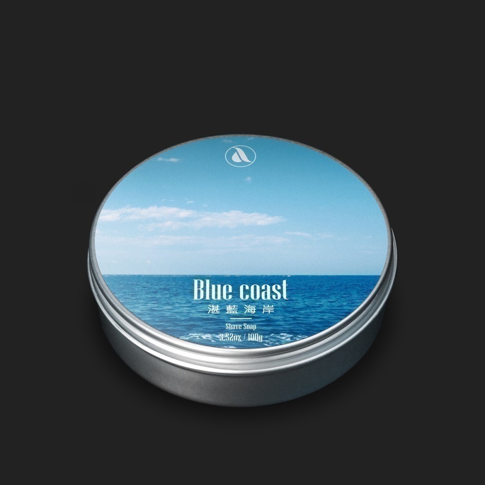 【Aura稜光】Blue coast | 湛藍海岸 牛油刮鬍皂-細節圖2