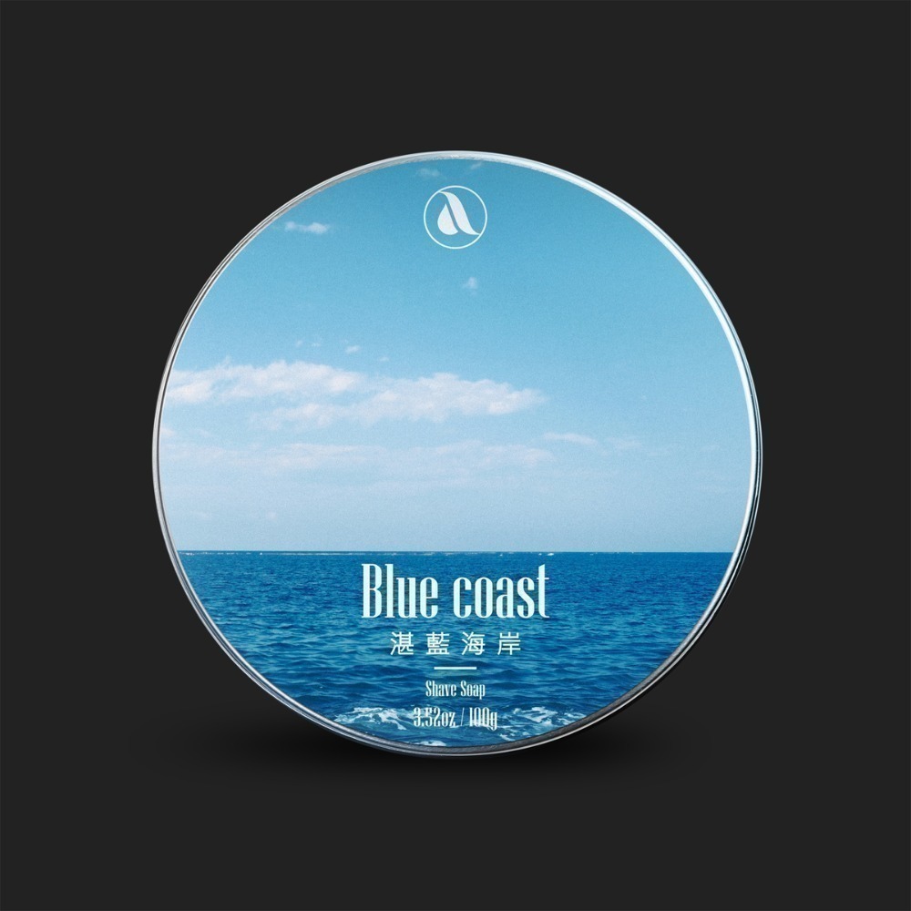 【Aura稜光】Blue coast | 湛藍海岸 牛油刮鬍皂-規格圖4