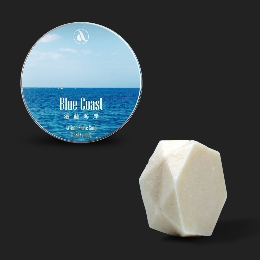 【Aura稜光】Blue coast | 湛藍海岸 牛油刮鬍皂-規格圖4
