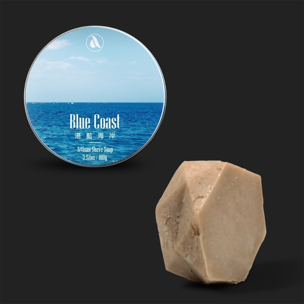 【Aura稜光】Blue coast | 湛藍海岸 牛油刮鬍皂-規格圖4