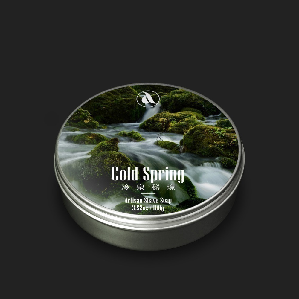 【Aura稜光】Cold spring | 冷泉秘境(涼感)牛油刮鬍皂-規格圖4
