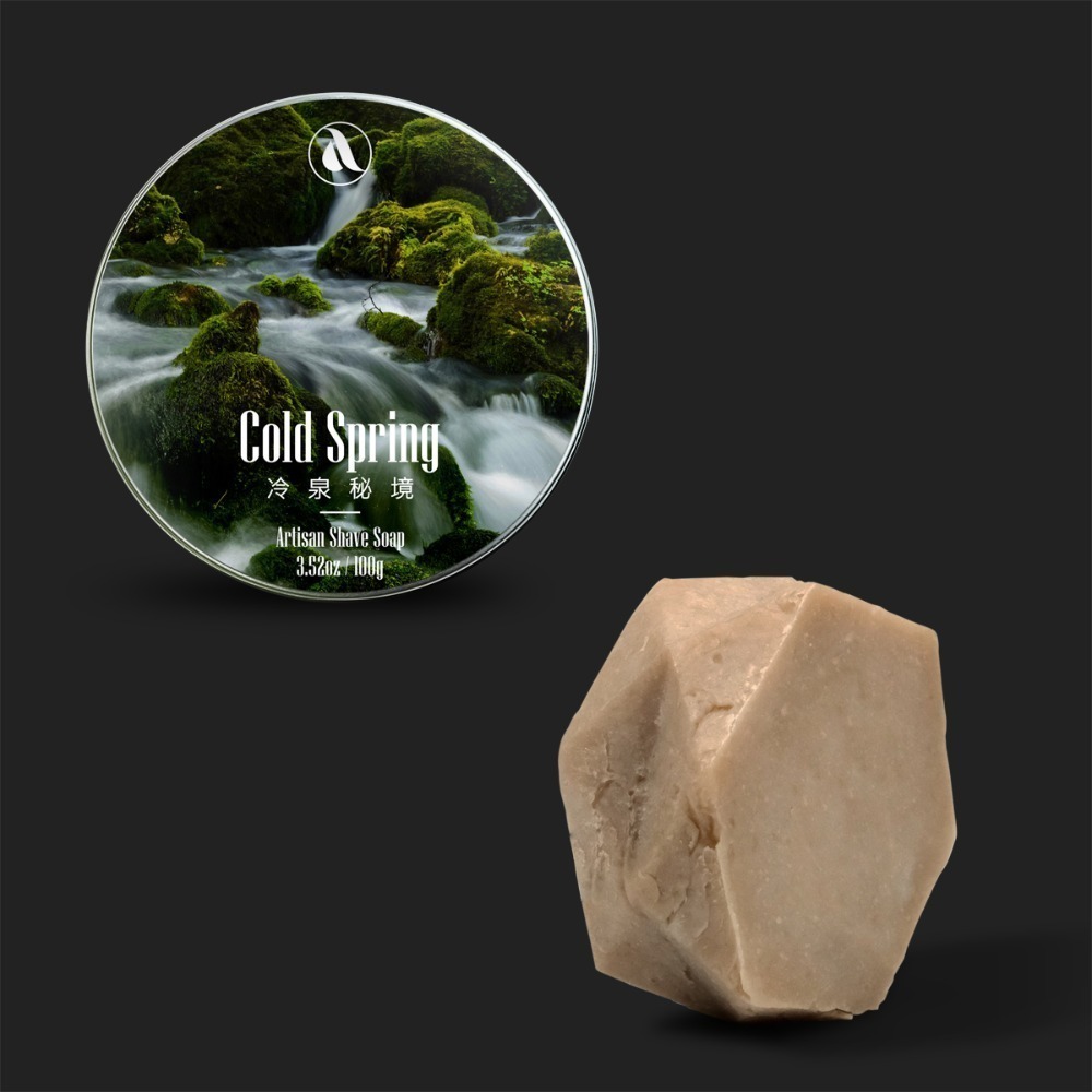 【Aura稜光】Cold spring | 冷泉秘境(涼感)牛油刮鬍皂-規格圖4