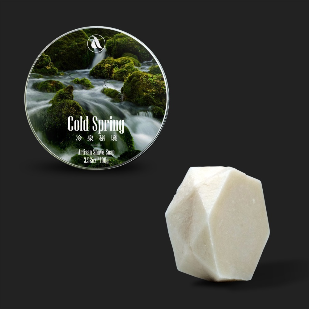 【Aura稜光】Cold spring | 冷泉秘境(涼感)牛油刮鬍皂-規格圖4