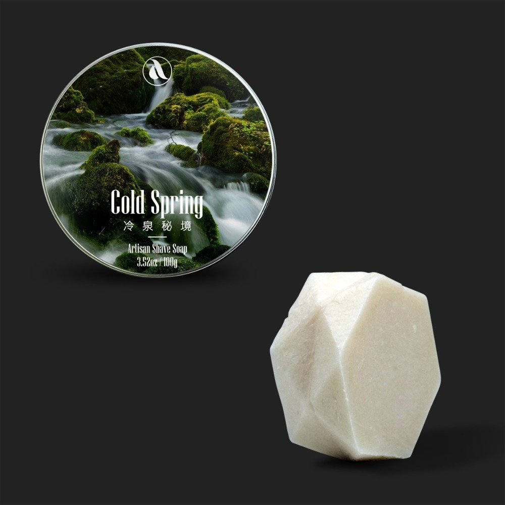 【Aura稜光】Cold spring | 冷泉秘境(涼感)牛油刮鬍皂-規格圖4