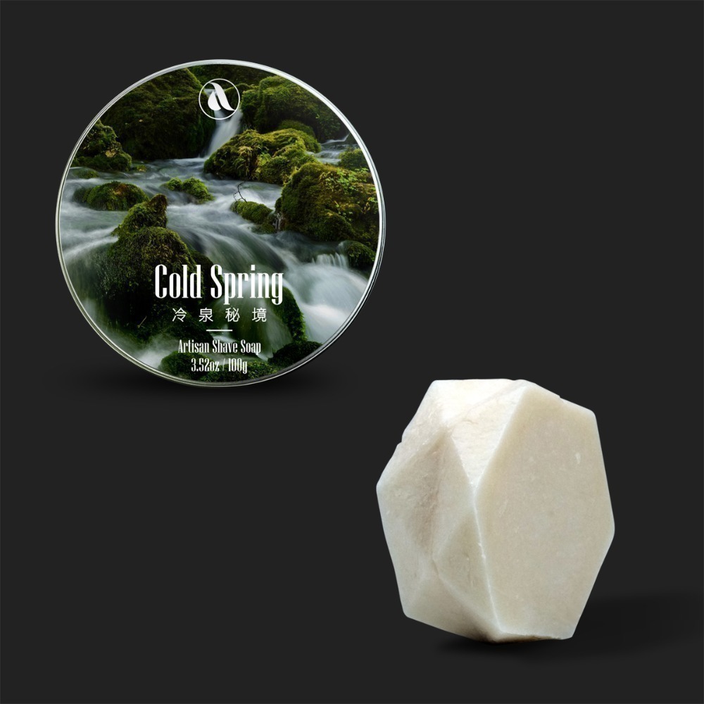 【Aura稜光】Cold spring | 冷泉秘境(涼感)牛油刮鬍皂-規格圖4