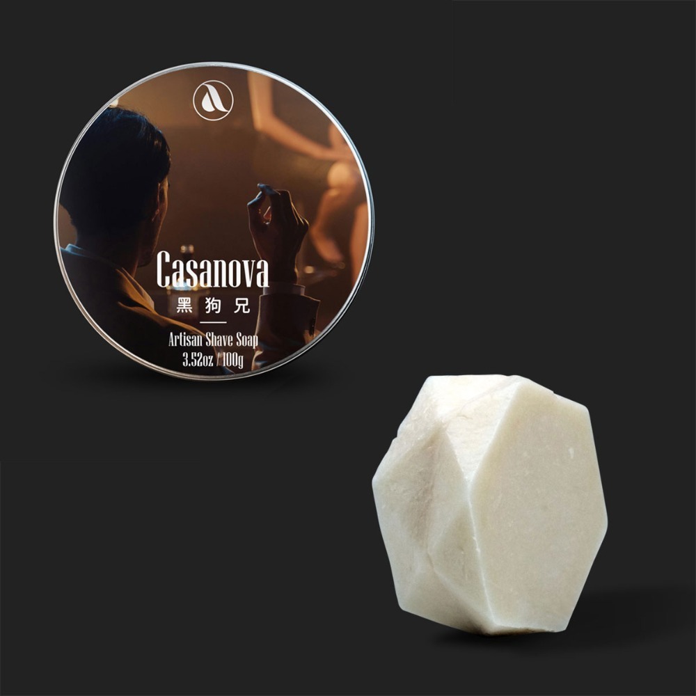【Aura稜光】Casanova | 黑狗兄 升級版植物油刮鬍皂-規格圖2