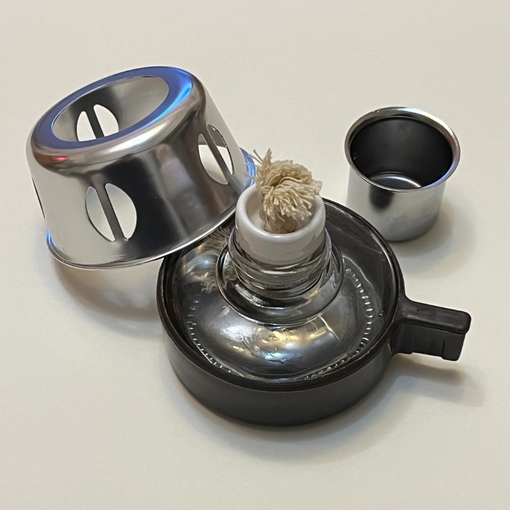 虹吸壺酒精燈 塞風壺 虹吸壺 虹吸式咖啡壺 Syphon 酒精燈座附防風罩及燈帽 實驗室教學-細節圖2