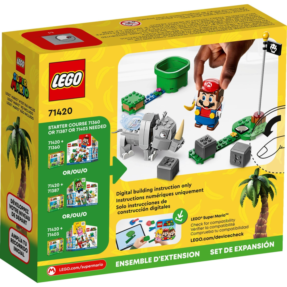 『磚磚專賣』LEGO 樂高 71420 犀牛蘭比 Mario 超級瑪利歐系列-細節圖2
