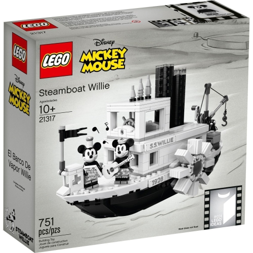 『磚磚專賣』LEGO 21317 米奇60週年限定 蒸汽船 威利號 迪士尼 IDEAS
