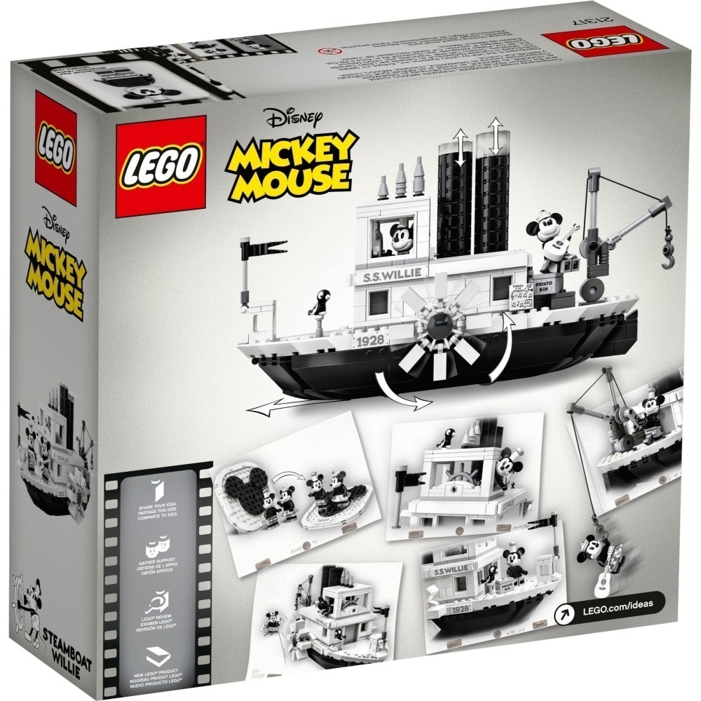 『磚磚專賣』LEGO 21317 米奇60週年限定 蒸汽船 威利號 迪士尼 IDEAS-細節圖2