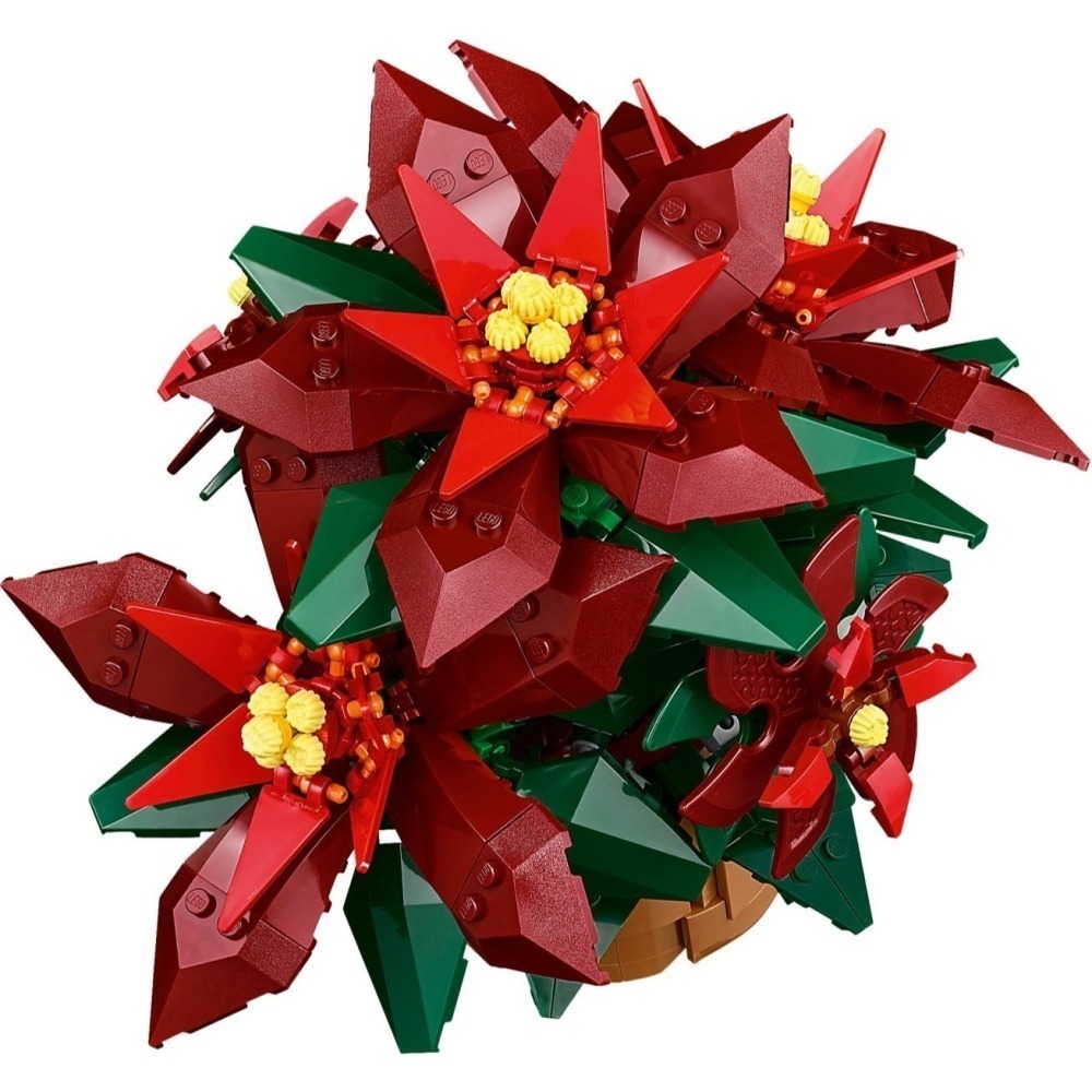 『磚磚專賣』LEGO 10370 聖誕紅 Poinsettia Icons 聖誕節 節慶系列 樂高 盒組-細節圖4