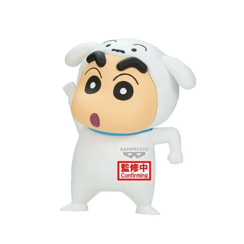 『磚賣玩具』 蠟筆小新 小新 cosplay 鋼達姆機器人與小白 2款 正版 公仔-細節圖4