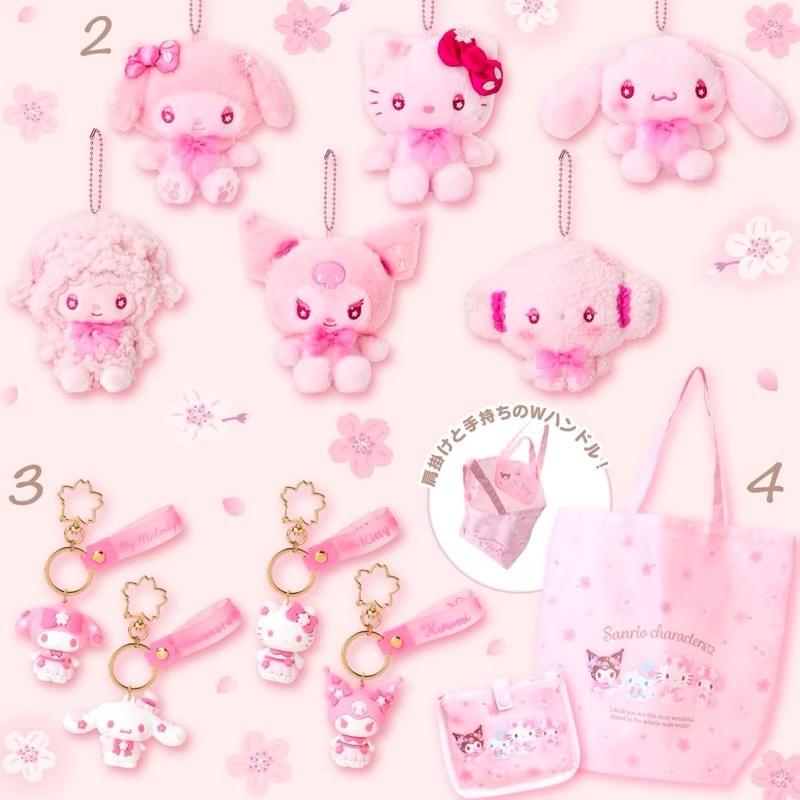 🎁販子小舖🎁 日本現貨 三麗鷗2025櫻花系列 吊飾娃娃 掛件 娃娃 大耳狗 美樂蒂 酷洛米 彼安諾 凱蒂貓 小麥粉-細節圖2