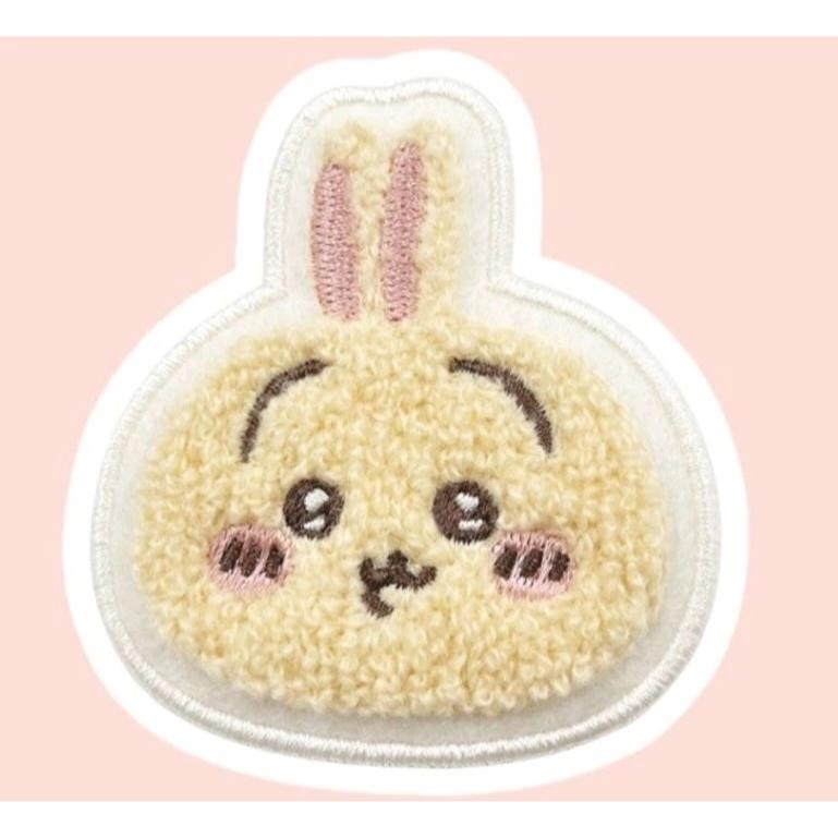 🎁販子小舖🎁 現貨 日本正版 chiikawa 吉伊卡哇 刺繡徽章 毛絨 別針 毛茸茸胸章 兔兔 小八 烏薩奇 獅薩-細節圖4