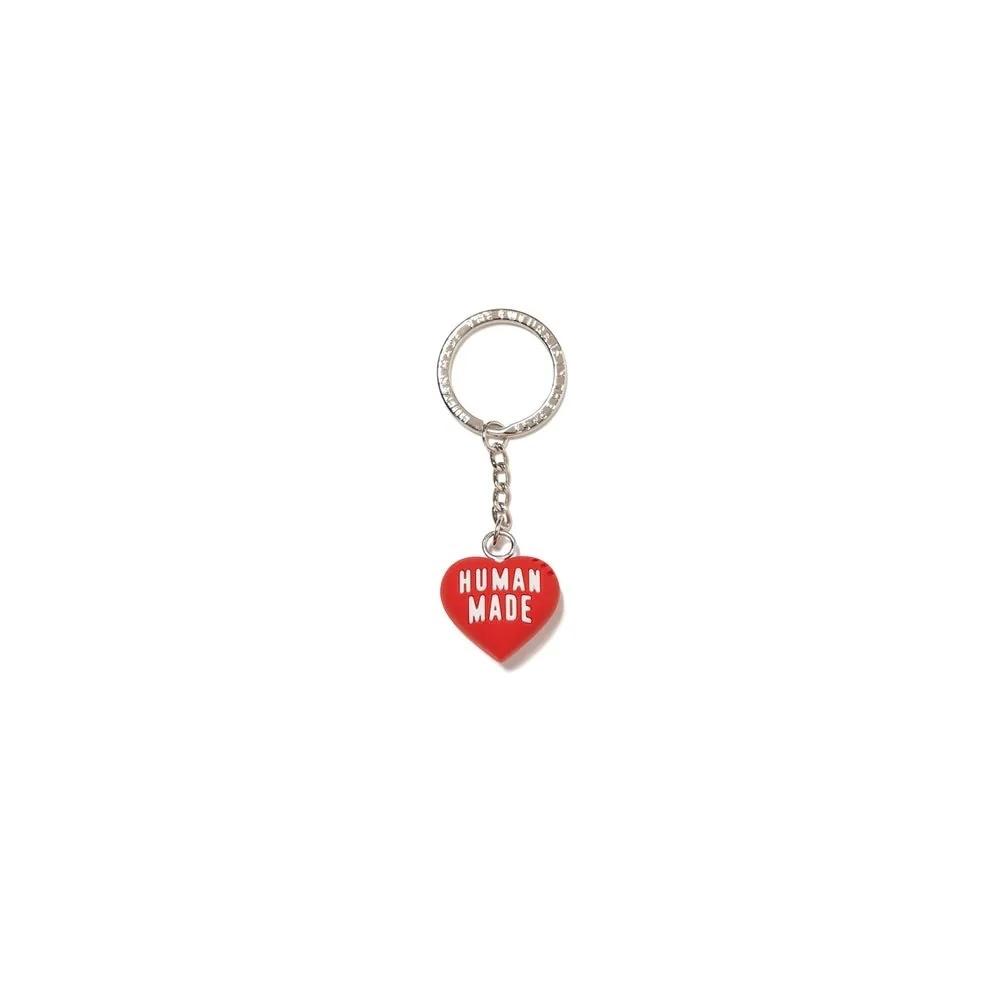 🎁販子小舖🎁 現貨 Human Made Heart Rubber Key Chain 愛心吊飾 粉/紅/ 鑰匙圈 配件-細節圖2