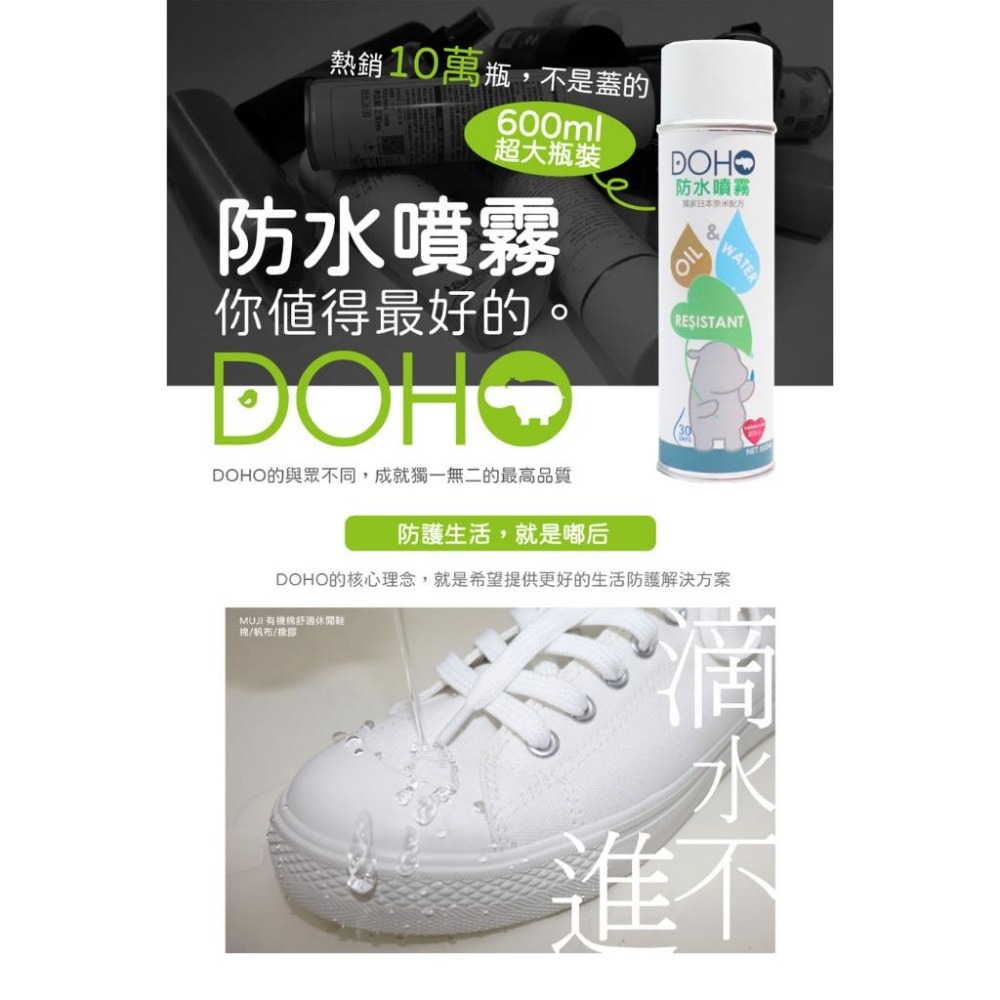 【DOHO 嘟后】防水噴霧 600ml 日本奈米配方 超大容量-細節圖3