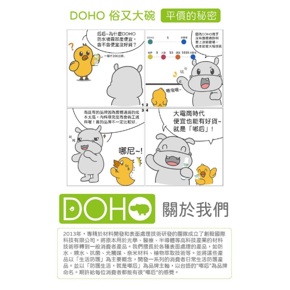 【DOHO 嘟后】防水噴霧 600ml 日本奈米配方 超大容量-細節圖8