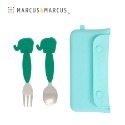 加拿大 Marcus & Marcus 兒童餐袋 + 不鏽鋼叉匙組 (湖水綠)-規格圖10