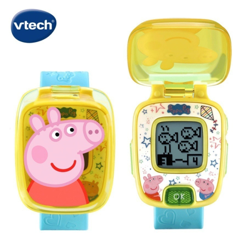 3歲以上適用【英國 Vtech】粉紅豬小妹-多功能遊戲學習手錶 (藍色)