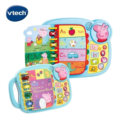 2歲以上適用【英國 Vtech】粉紅豬小妹-字母故事啟蒙學習書