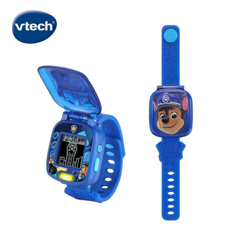3歲以上適用【英國 Vtech】汪汪隊立大功-多功能遊戲學習手錶 (阿奇-藍)
