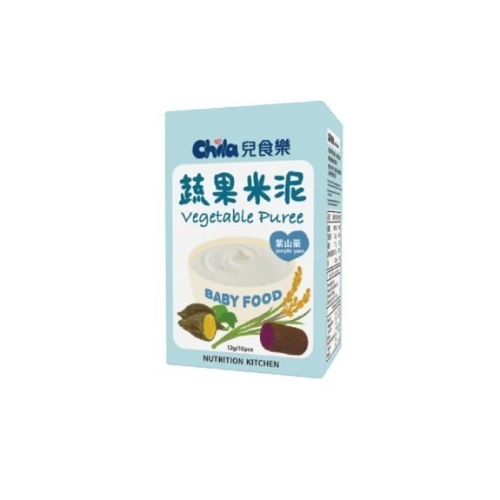 Chila 兒食樂 4m+ 蔬果米泥 (紫山藥) 120g (效期2023/10/25) 副食品 無添加調味