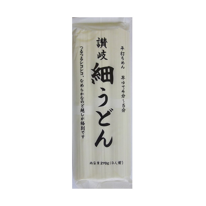 日本 讚岐物產 - 讚岐烏龍麵 (扁寬麵) 270g/袋
