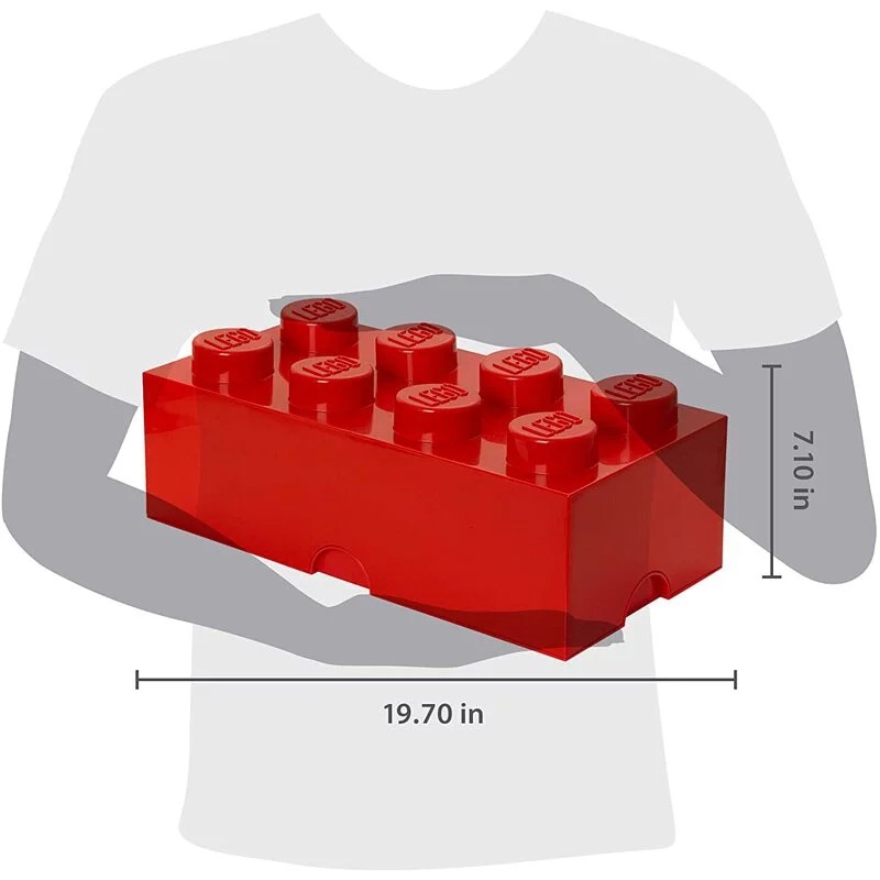 【多色可選】【Room Copenhagen】樂高 LEGO 8凸 收納盒-細節圖2