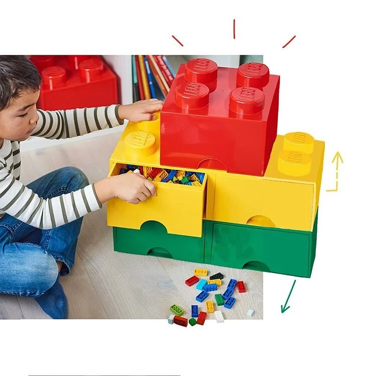 【多色可選】【Room Copenhagen】樂高 LEGO 八凸抽屜收納箱-細節圖3