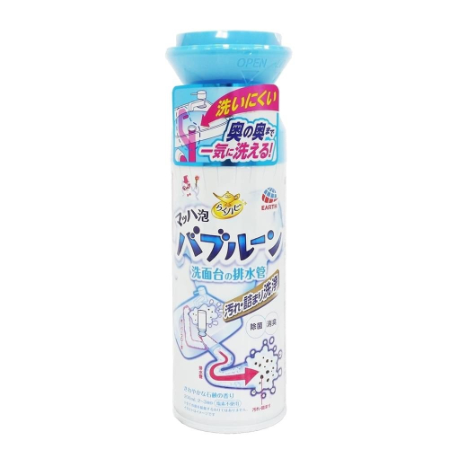 日本 Earth 排水管泡沫清潔劑 200ml 排水孔 洗手台 泡泡清潔劑