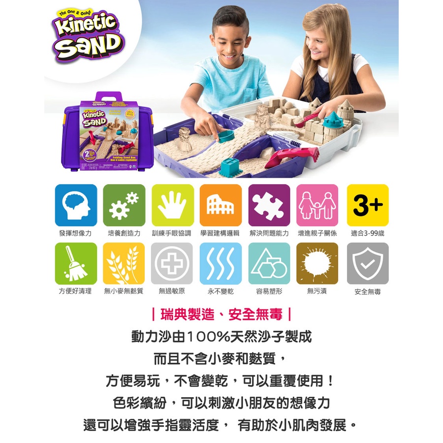 瑞典 Kinetic Sand 動力沙 - 沙堡攜帶遊玩組-細節圖2