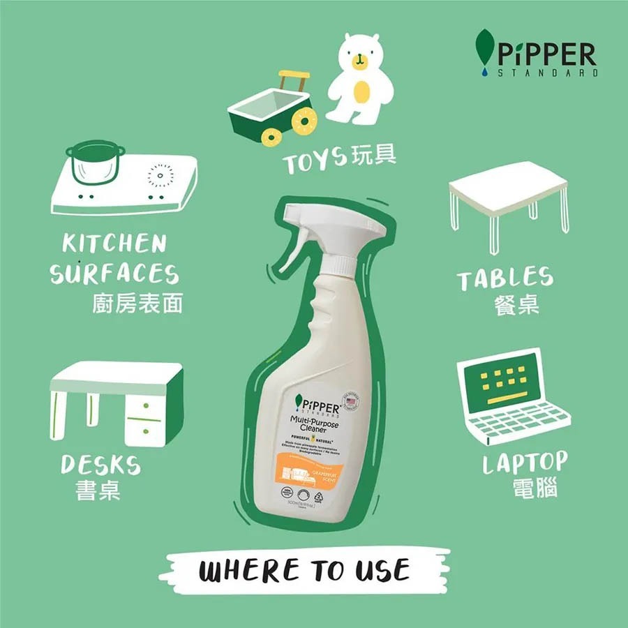 沛柏【PiPPER STANDARD】鳳梨酵素多效能清潔劑(尤加利) 500ml-細節圖4