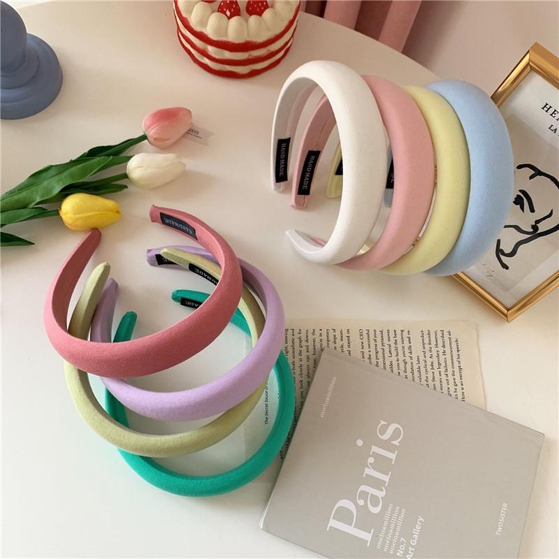 凹造型必備！顏色超級多🌷 漂釀歐膩糖果色髮箍（2款  13色）一般款 華夫格 細髮箍 韓系髮箍 髮飾 頭飾 飾品 配件-細節圖5