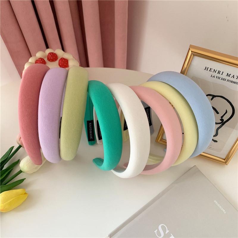 凹造型必備！顏色超級多🌷 漂釀歐膩糖果色髮箍（2款  13色）一般款 華夫格 細髮箍 韓系髮箍 髮飾 頭飾 飾品 配件-細節圖9